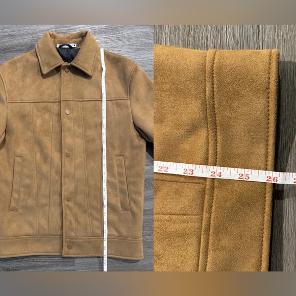 ZARA Faux Suede Jacket Men Sm - Picture 7 of 10